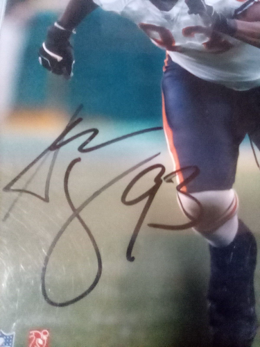 Adewale Ogunleye #93 Chicago Bears 8x10 Signed color Action Photo W/ COA - Picture 5 of 5