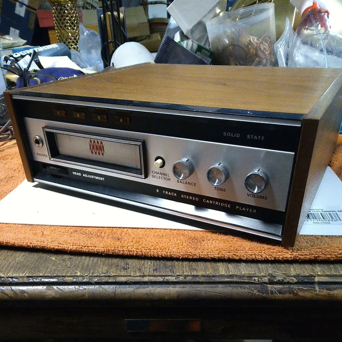 VINTAGE ROSS RE 3430 Solid State Stereo 8 Track WORKS SURVIVOR FREE SHIPPING
