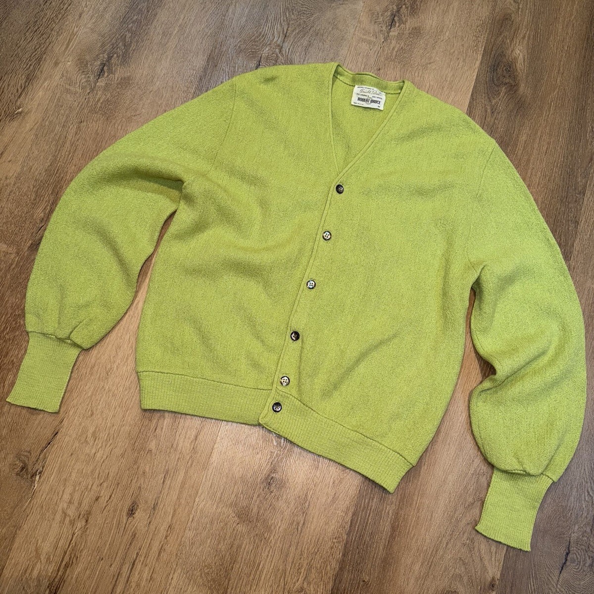 USA製 50s~60s Vintage Alpaca Cardigan Alpaca_Golf_Sweater_Striped_Ca