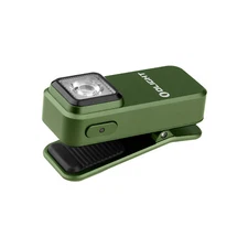 Olight Oclip Clip Light with Dual Light Sources USB-C Rechargeable IPX5-OD Green
