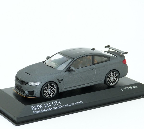Bmw M4 Gts F82 2016 Matt Grey Grau Grigio Gris Wheels Minichamps 410025225 1:43-image