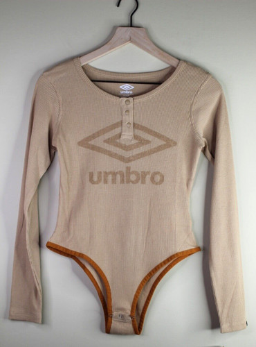 Umbro Women’s Pumpkin Spice Snap Body Suit Long Sleeve Thermal Size Small
