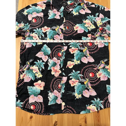 Rip Curl Mens Short Sleeve Button Down Hawaiian Shirt Size 2XL - Picture 5 of 6