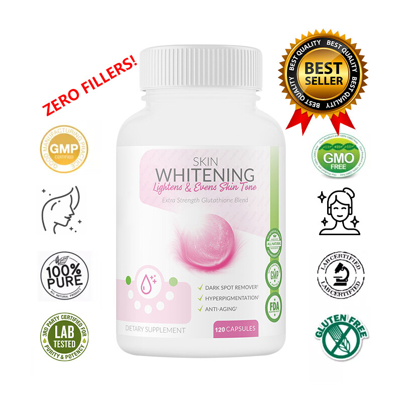 Cápsulas blanqueadoras de la piel L-glutatión suplemento antienvejecimiento natural para belleza