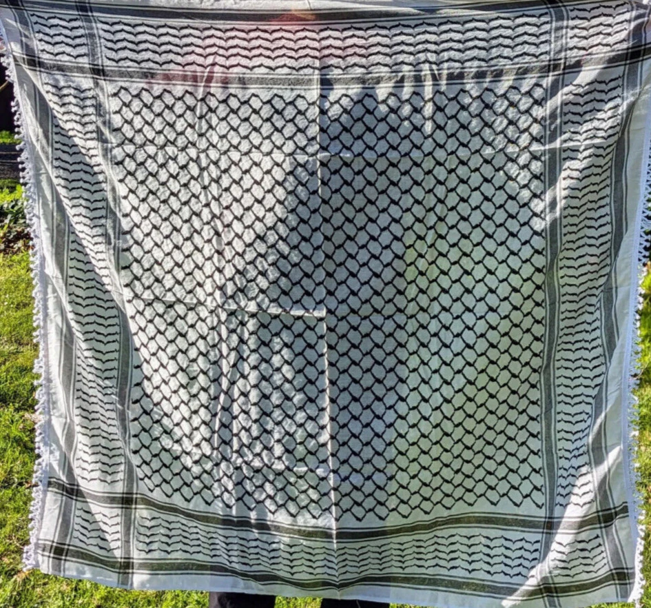 Bufanda Original Palestina Nabulsi Keffiyeh - Hecha en Palestina Foto 4 de 4