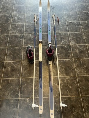 Top Langlaufski Fischer Fibre Double Crow ,lg.2,00 m inkl. Zubehör