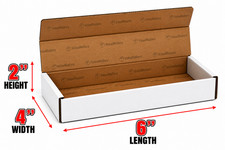 400 - 6 x 4 x 2 White Corrugated Shipping Mailer Packing Box Boxes
