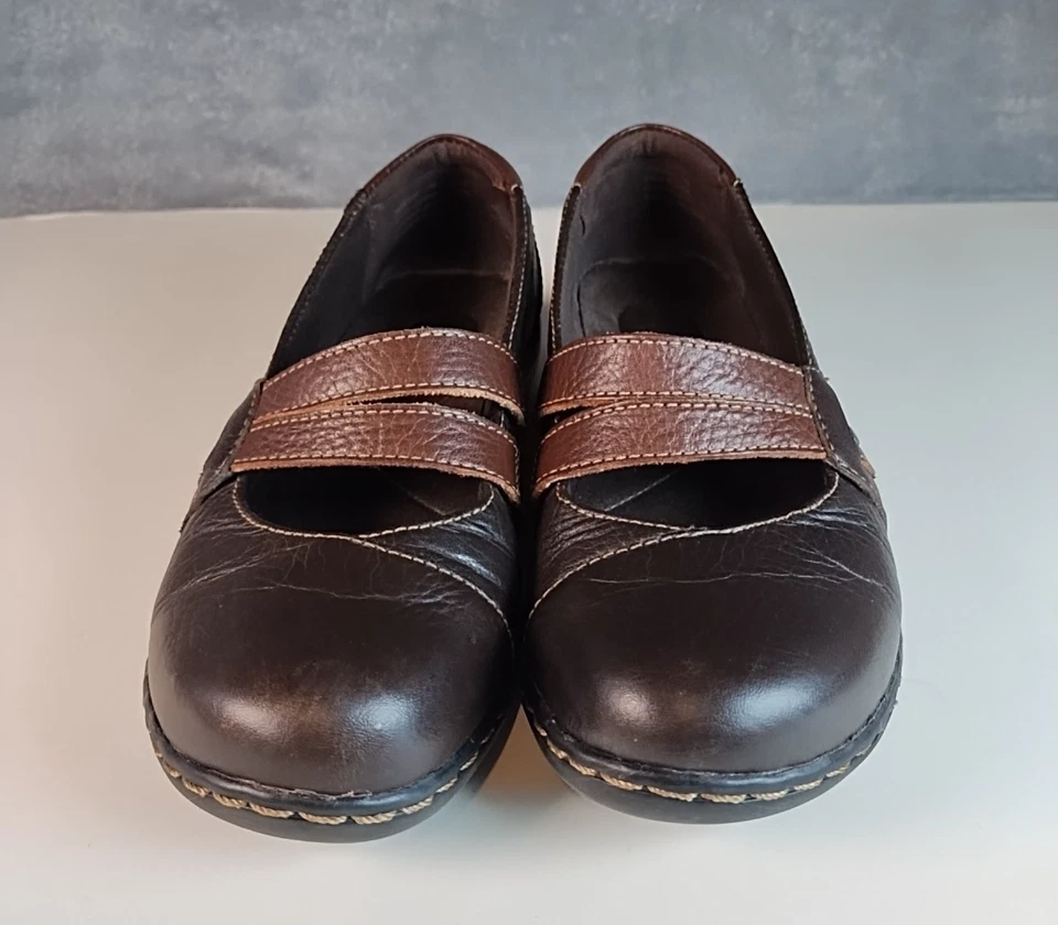 Женские туфли Clarks модель Ashland Twist модель Mary Jane размер 7 М коричневые кожаные без застежек - Изображение 3 из 4