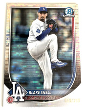 BLAKE SNELL 2025 Bowman Chrome #31 Dodgers Silver Pulsar Refractor /399