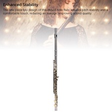 ‧Closed Hole C Flute 16 Keys G Key Offset Design Cupronickel Flute Instrument