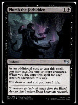 Plumb the Forbidden U Strixhaven: School of Mages 81 - MTG
