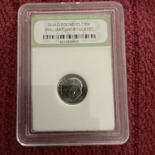 2004-D ROOSEVELT DIME - BU - FROM ROLL ....Beautiful coin