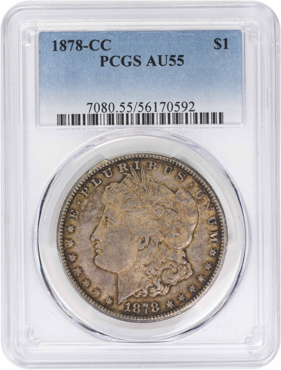 COMPLEX中古 1878-CC Morgan Silver Dollar AU55 PCGS | eBay