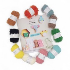 RICORUMI FURRY FURRY  Fluffy Fur Eyelash Crochet Yarn Little 25g Ball