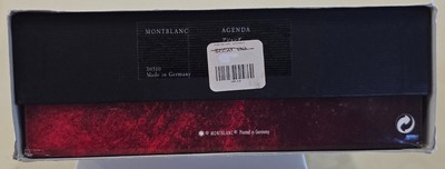 Montblanc Leather Agenda 30510, w/ Box, Gloves & Cloth Carrying Bag, VG Used