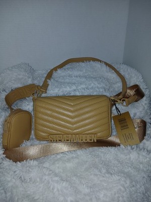Steve Madden Bspency Camel Crossbody Bag Handbag w/ Coin Purse DT625000