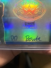 2017 Leaf Metal Us Army All-American Bowl COLE KMET 2020 RC Rare Error Auto