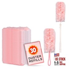 30 Counter Refill kit Cleaning Supplies with Extension Pole, Fan Dust