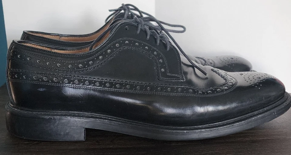 Zapatos de vestir Charles Tyrwhitt Oxford para hombre 10 cuero negro brogue SHC0091BLK Foto 4 de 4