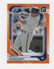2026 DONRUSS BASEBALL OPTIC ORANGE PRIZM 161/199 GEORGE BRETT ROYALS #91
