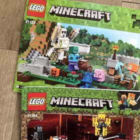Lot LEGO  Minecraft  World - INSTRUCTIONS ONLY manuals retired 