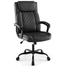Ergonomic Executive Chair Adjustable Office Desk Chair w/Padded Headrest Armrest