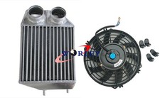 5" Side Aluminum Intercooler + Fan For 1985-1991 Renault Super 5 R5 GT Turbo