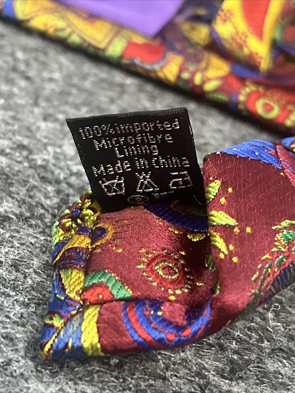 Verse 9 for Ben Crump Tie Necktie Mayweather Multicolor Paisley Floral