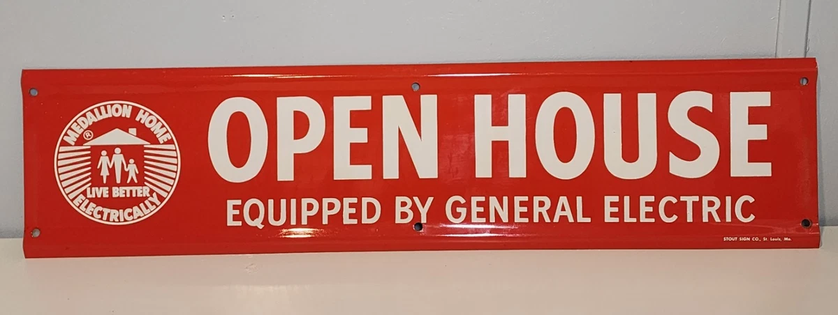 ゼネラルエレクトリック　ビンテージバナー　サイン　看板　大型 General Electric Sign In Original Advertising Signs (1930-1969