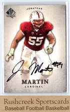 2012 SP Authentic #50 Jonathan Martin Auto Autographs
