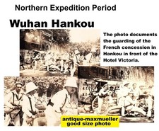China Wuhan Hankou Northern Expedition Period French Barrier orig photo 1926/27
