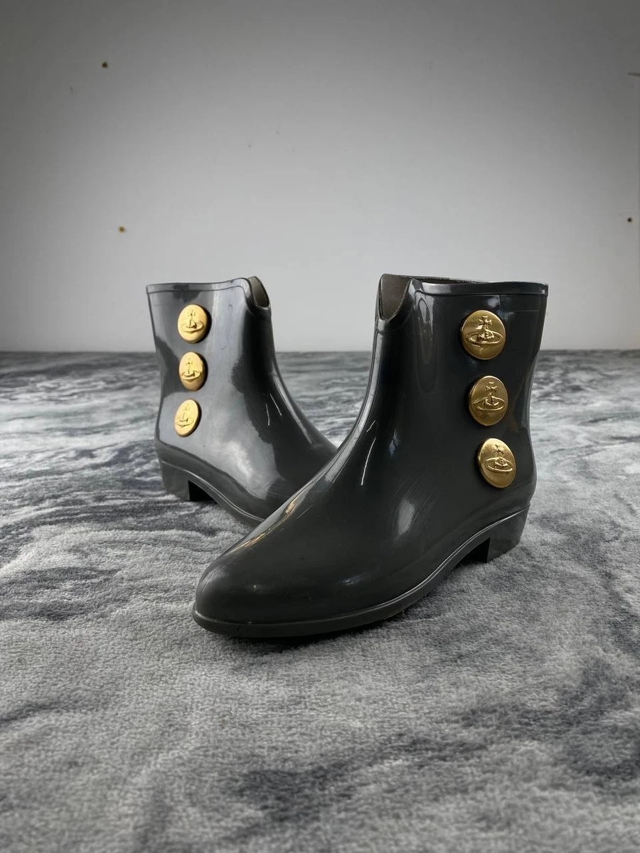Vivienne westwood×Melissa レインブーツ Vivienne Westwood Melissa Rain Boots Black Size USA 6 | eBay