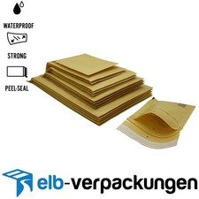 Luftpolsterumschläge Versandtaschen Luftpolstertaschen weiß o. braun / gold ELB
