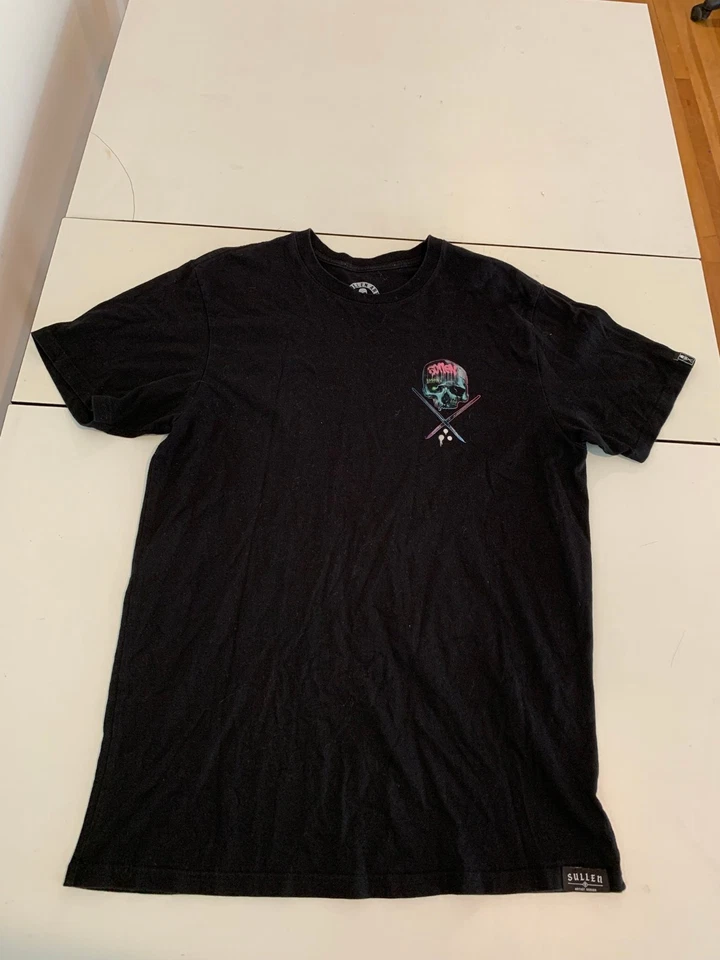 Camisa Sullen Art Collective XL Negra Calavera Pincel Tatuaje Graffiti Grunge Punk Foto 2 de 4