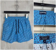 Vilebrequin Swim Shorts Small Sea Turtles Print Men's Size S