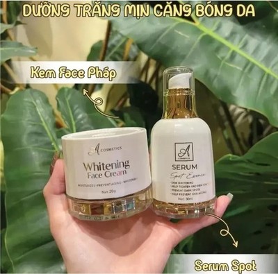 A Cosmetics Whitening Face Cream + Serum Spot Essence (EXP 08/2027)