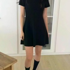 Founders Rosette Cashmere Mini Dress