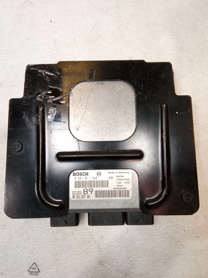 9652183780 centralina motore PEUGEOT 307 SW 2.0 HDI 110 2002 BOSCH 132301 - Immagine 2 di 4