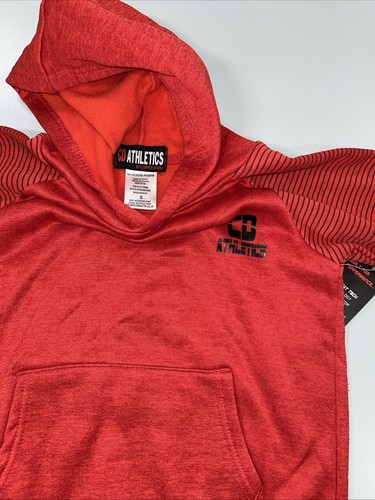 Lot Of 2 Boys size 5 Hoodie Sweatshirts LEE Green Pre Owned & CoAthletcs Red NWT - Picture 5 of 7