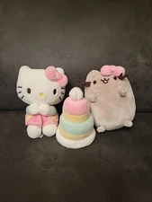 GUND Hello Kitty x Pusheen Best Friend Collector Birthday Plush Set 