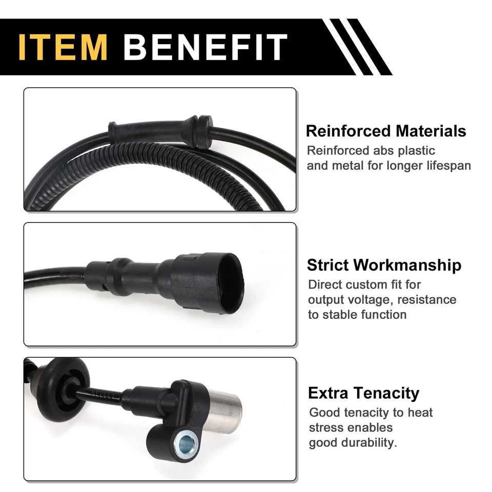 Sensor de velocidad de rueda ABS Nº56027729 para Jeep TJ 1997-2006 1 pieza trasera izquierda Foto 3 de 4