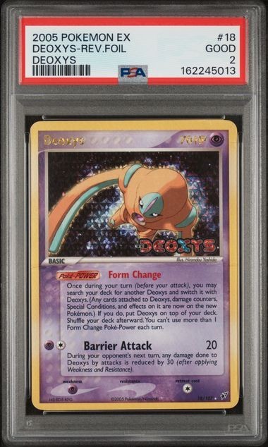 2005 Pokemon EX Deoxys Deoxys 18/107 Reverse Foil PSA 2