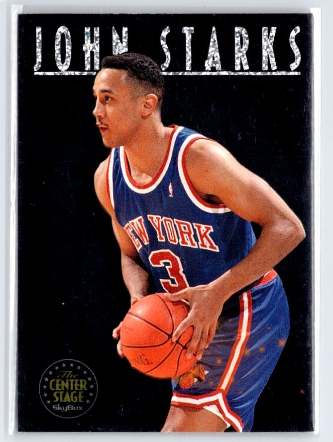 1993-94 SkyBox Premium #CS4 John Starks Center Stage