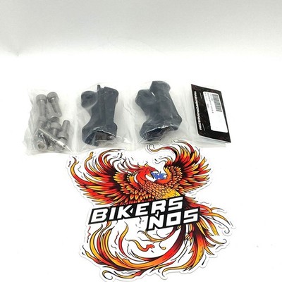 Trask Performance 2008-2023 Touring 3'' Brake Rotor Caliper Mounts TM-1040BK