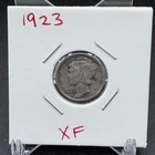 1923 Mercury Dime XF Better Grade 90% Silver Coin Full Date .01 No Reserve