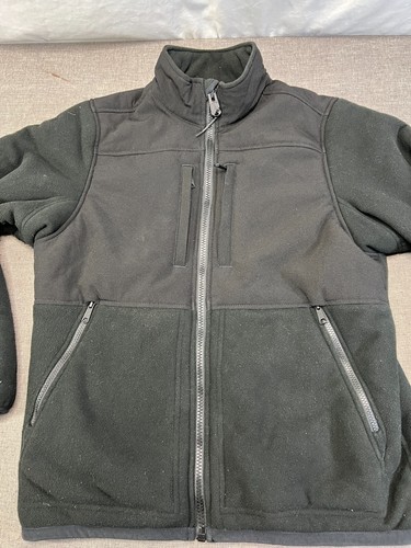 GIACCA PILE UOMO PELLE DI ORSO DULUTH TRADING CO, TAGLIA MEDIA NERA FULL ZIP,... - Foto 5 di 13
