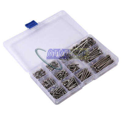 440 Pcs M3 A2 Stainless Steel Hex Head Socket nut Screws Nuts Assortment Set Kit