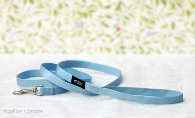 Pack of 10 Skye Blue Nylon Dog Leashes by Papillon Caniche 5 ft long Pets Cats