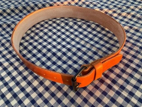 Repro Confederate Roller Buckle Belt Brown