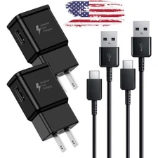 Adaptive Fast Wall Charger+ Type C Cable For Samsung Galaxy A12 A32 A42 A52 A72